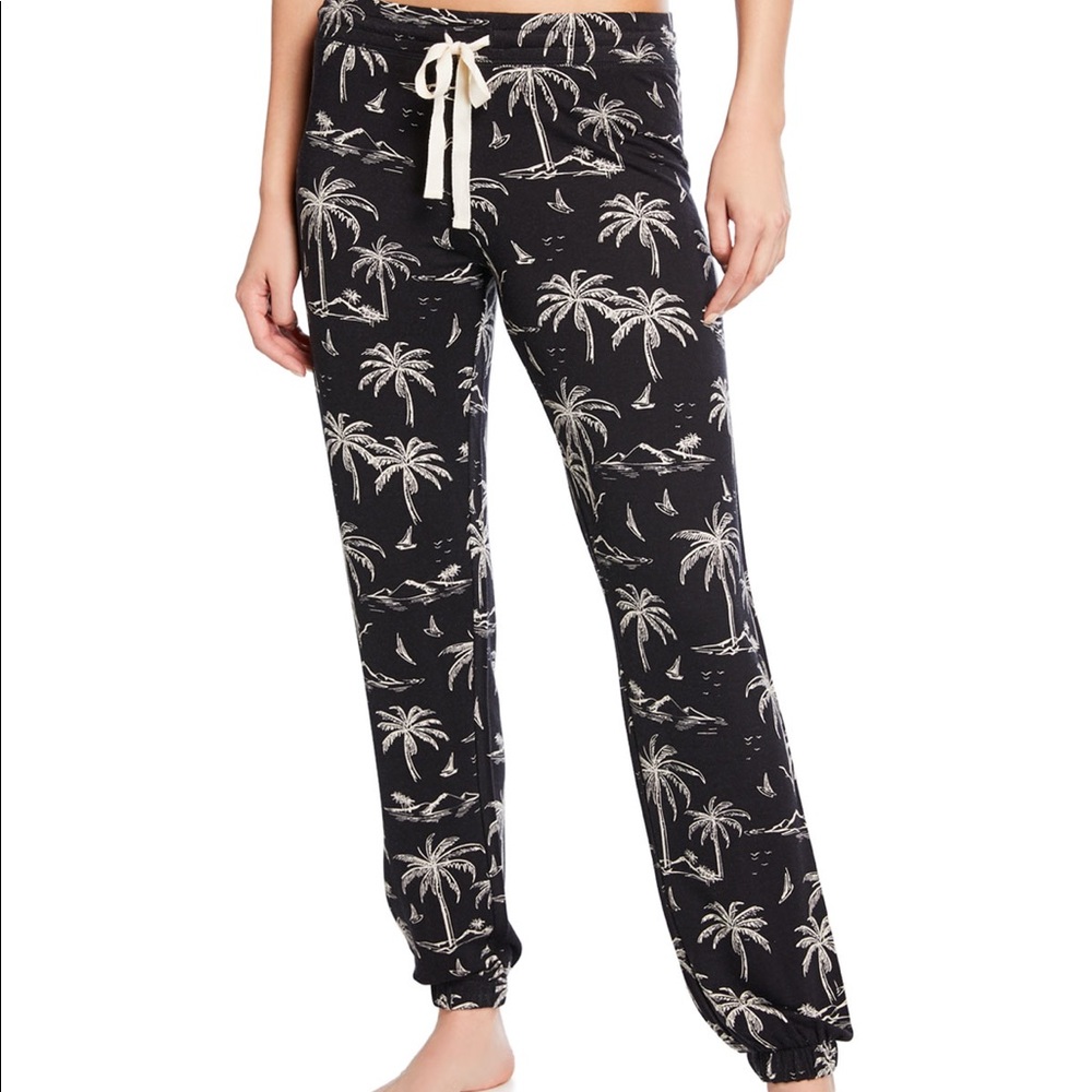 NWT PJ Salvage Palm Tree Print Jogger